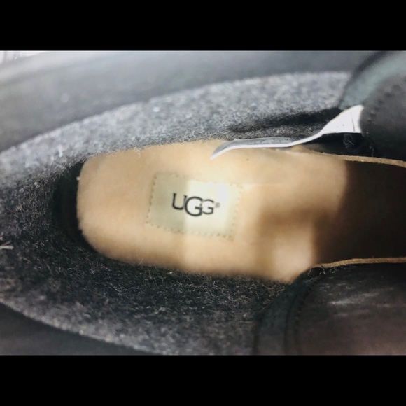 UGG Black Boots with Blue Laces main image 5